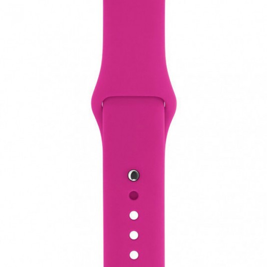 Силіконовий ремінець для Apple watch 42mm/44mm/45mm/49mm, Рожевий / Barbie pink - зображення 2 