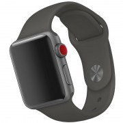Силіконовий ремінець для Apple watch 42mm/44mm/45mm/49mm, Сірий / Charcoal Gray