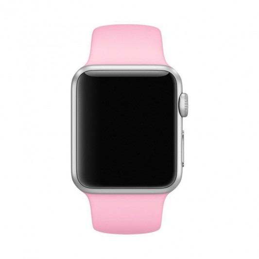 Силіконовий ремінець для Apple watch 42mm/44mm/45mm/49mm, Рожевий / Cotton Candy - зображення 1 