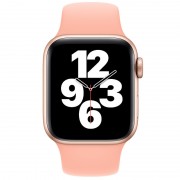 Силиконовый ремешок для Apple watch 42mm/44mm/45mm/49mm, Розовый / Flamingo