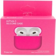 Силиконовый футляр для наушников AirPods 3, Розовый / Pink Neon