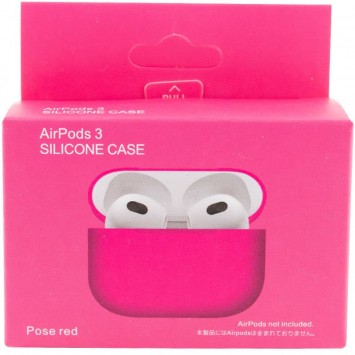 Силіконовий футляр для навушників AirPods 3, Рожевий / Pink Neon - Apple AirPods - зображення 2 