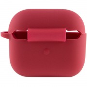 Силиконовый футляр для наушников AirPods 3, Бордовый / Maroon