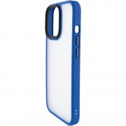 TPU+PC чехол Metal Buttons для Apple iPhone 15 Plus (6.7"), Голубой