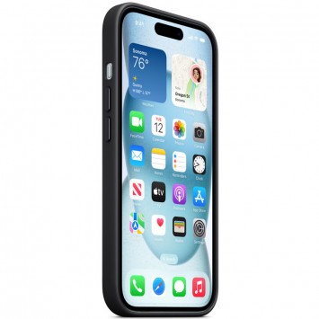 Чехол FineWoven (AAA) with MagSafe для Apple iPhone 15 (6.1"), Black - iPhone 15 - изображение 2