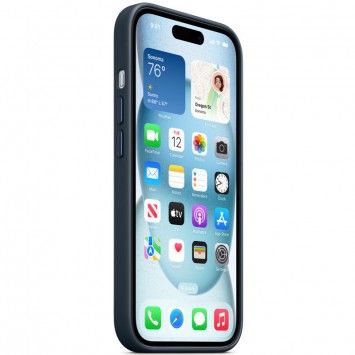 Чехол FineWoven (AAA) with MagSafe для Apple iPhone 15 (6.1"), Pacific Blue - iPhone 15 - изображение 2