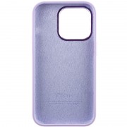 Чохол Silicone Case Metal Buttons (AA) для Apple iPhone 14 Pro Max (6.7"), Бузковий / Lilac