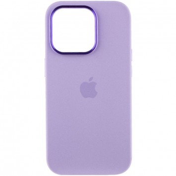 Чохол Silicone Case Metal Buttons (AA) для Apple iPhone 14 Pro Max (6.7"), Бузковий / Lilac