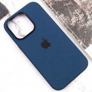 Чохол Silicone Case Metal Buttons (AA) для Apple iPhone 14 Pro Max (6.7"), Синій / StromBlue