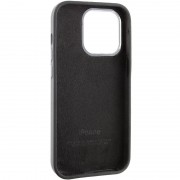 Чехол Silicone Case Metal Buttons (AA) для Apple iPhone 14 Pro Max (6.7"), Черный / Black