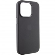 Чохол Silicone Case Metal Buttons (AA) для Apple iPhone 14 Pro Max (6.7"), Чорний / Black