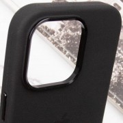 Чохол Silicone Case Metal Buttons (AA) для Apple iPhone 14 Pro Max (6.7"), Чорний / Black