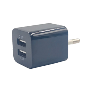 Блок живлення 2 USB 5V (Макс. 3.1А 11 ват) /  Чорний