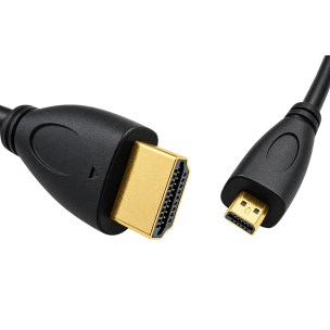 Кабель Micro HDMI - HDMI, 10 м, чорний