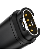 Переходник для часов Garmin с 4-контактным зарядным портом, прямой, черный Переходник для часов Garmin с 4-контактным зарядным портом, прямой, черный