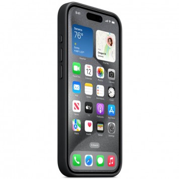 Чохол FineWoven (AAA) with MagSafe для iPhone 15 Pro, Чорний - iPhone 15 Pro - зображення 2 