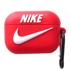 Силиконовый футляр Brand для наушников AirPods Pro + карабин, Nike Red
