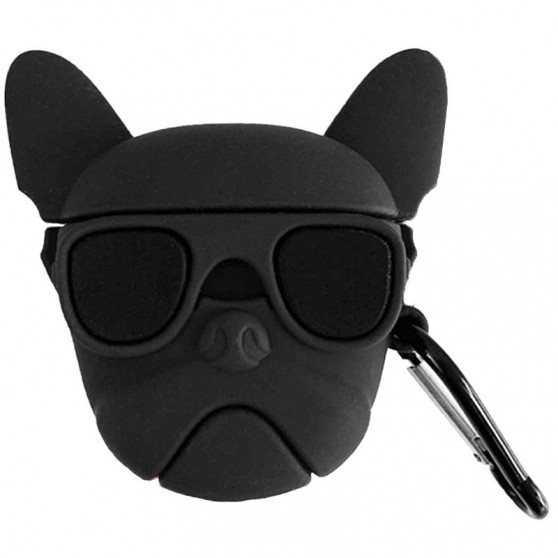 Силиконовый футляр Brand для наушников AirPods 3 + карабин, Karl Lagerfeld black