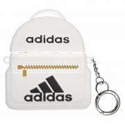 Силиконовый футляр Brand для наушников AirPods 3 + кольцо, Adidas Bag White