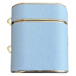 Шкіряний футляр Suitcase для навушників AirPods 1/2, Blue