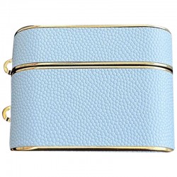 Шкіряний футляр Suitcase для навушників AirPods 3, Blue