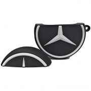 Силіконовий футляр Brand для навушників AirPods 1/2+ карабін, Mercedes