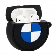 Силіконовий футляр Brand для навушників AirPods 1/2+ карабін, BMW
