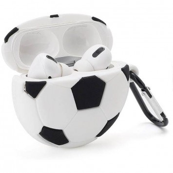 Силиконовый футляр Brand для наушников AirPods Pro + карабин, Football - Apple AirPods - изображение 1