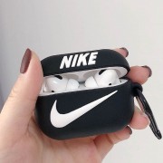 Силиконовый футляр Brand для наушников AirPods Pro + карабин, Nike Black