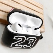 Силіконовий футляр Brand для навушників AirPods 3+ карабін, Jordan Black