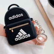 Силиконовый футляр Brand для наушников AirPods 1/2 + кольцо, Adidas Bag Black