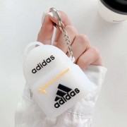 Силіконовий футляр Brand для навушників AirPods 1/2 + кільце, Adidas Bag White