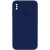 Чохол для iPhone XS Max - Silicone Case Square Full Camera Protective (AA), Темно-синій / Midnight blue