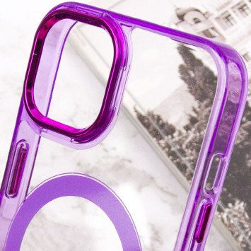 Чехол TPU Iris with MagSafe для iPhone 12 Pro Max (6.7"), Фиолетовый - Чехлы для iPhone 12 Pro Max - изображение 4