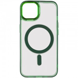 Чохол TPU Iris with MagSafe для Apple iPhone 12 Pro Max (6.7"), Салатовий