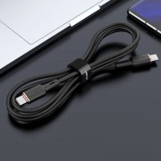 USB кабель Acefast C2-03 USB-C to USB-C zinc alloy silicone (1m), Чорний
