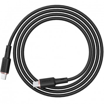 USB кабель Acefast C2-03 USB-C to USB-C zinc alloy silicone (1m), Black - Type-C кабели - изображение 2