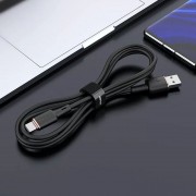 USB кабель Acefast C2-04 USB-A to USB-C zinc alloy silicone (1m), Black