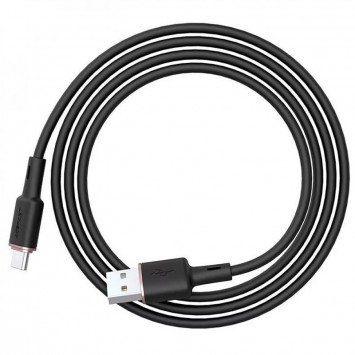USB кабель Acefast C2-04 USB-A to USB-C zinc alloy silicone (1m), Black - Type-C кабелі - зображення 2 