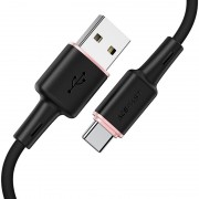 USB кабель Acefast C2-04 USB-A to USB-C zinc alloy silicone (1m), Чорний