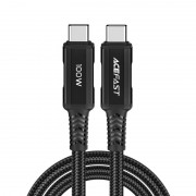 USB кабель Acefast C4-03 USB-C to USB-C 100W aluminum alloy (1m), Black