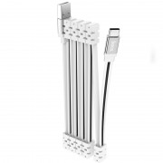 USB кабель Hoco U103 Magnetic Absorption USB to Type-C (1m), Білий