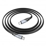 USB кабель Hoco U119 Machine charging data Type-C to Type-C 60W (1.2m), Чорний