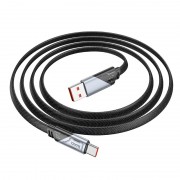 USB кабель Hoco U119 Machine charging data USB to Type-C 5A (1.2m), Black