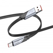 USB кабель Hoco U119 Machine charging data USB to Type-C 5A (1.2m), Чорний