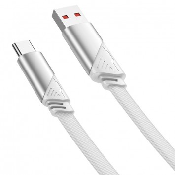 USB кабель Hoco U119 Machine charging data USB to Type-C 5A (1.2m), Gray - Type-C кабели - изображение 1