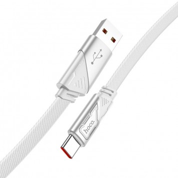 USB кабель Hoco U119 Machine charging data USB to Type-C 5A (1.2m), Gray - Type-C кабели - изображение 2