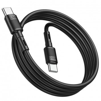 USB кабель Hoco X83 Victory PD 60W Type-C to Type-C (1m), Black - Type-C кабелі - зображення 3 