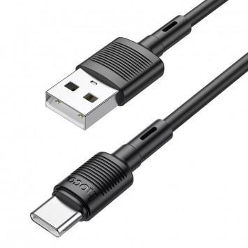 USB кабель Hoco X83 Victory USB для Type-C (1m), Black - Type-C кабелі - зображення 1 
