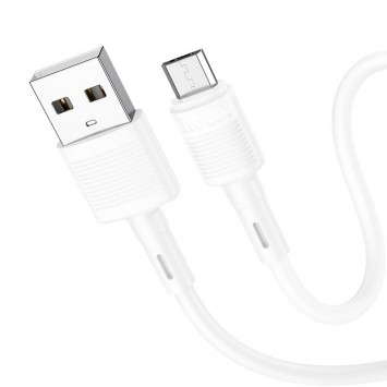 USB кабель Hoco X83 Victory USB to MicroUSB (1m), White - MicroUSB кабели - изображение 2